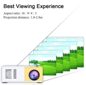 LumiVision 3D Hd Led Home Theater Cinema HDMI-compatible Usb Audio. Mini Projector